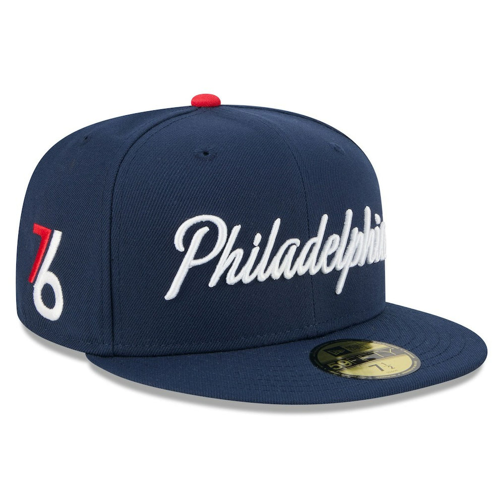 Philadelphia 76ers 2025/26 City Edition 59FIFTY Fitted Hat Navy | New Era online