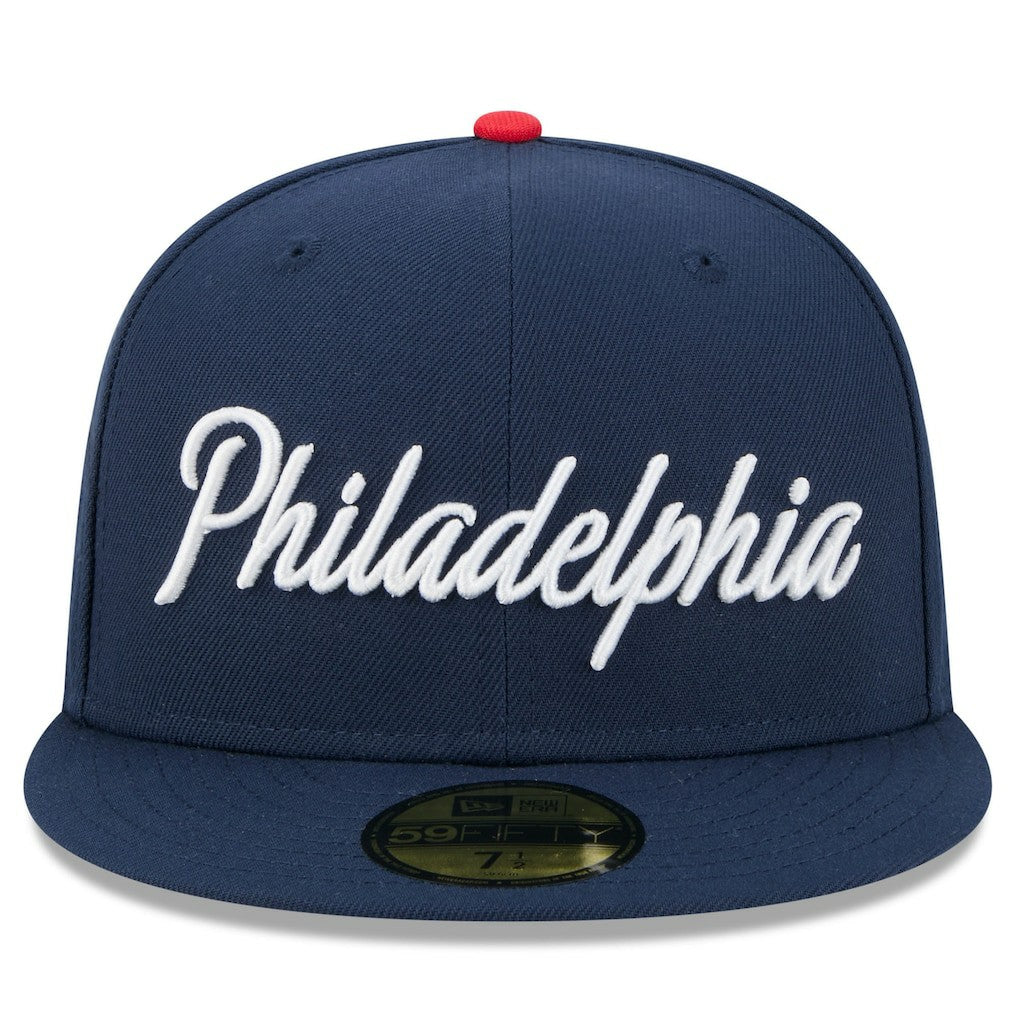 Philadelphia 76ers 2025/26 City Edition 59FIFTY Fitted Hat Navy | New Era online