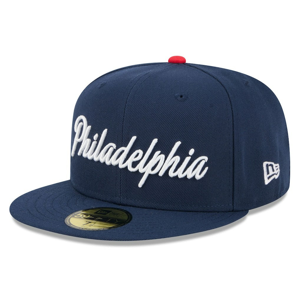 Philadelphia 76ers 2025/26 City Edition 59FIFTY Fitted Hat Navy | New Era online