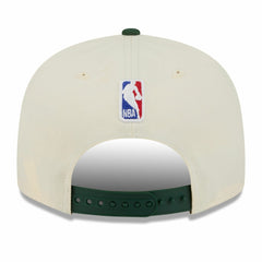 Milwaukee Bucks 2025/26 City Edition 9FIFTY Snapback Hat Tan/Hunter Green | New Era for sale