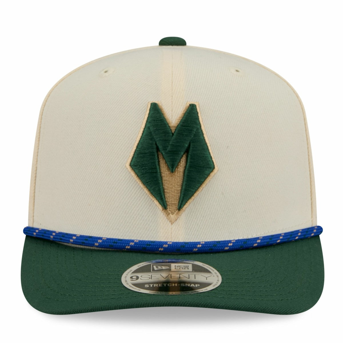 Milwaukee Bucks 2025/26 City Edition 9SEVENTY Adjustable Hat Cream/Hunter Green | New Era US