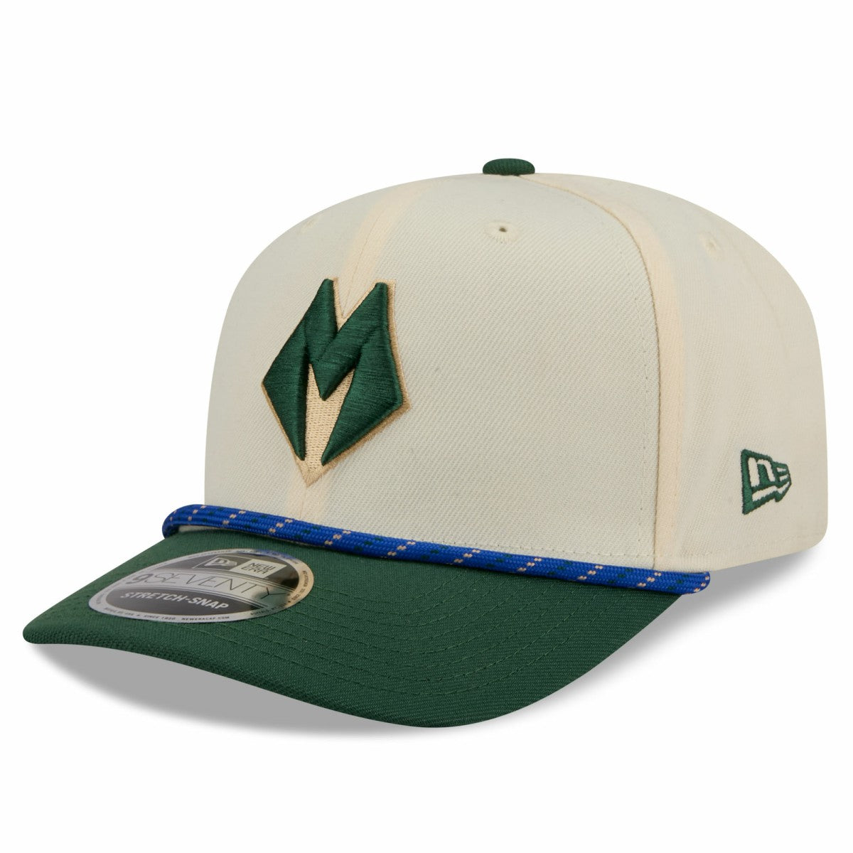 Milwaukee Bucks 2025/26 City Edition 9SEVENTY Adjustable Hat Cream/Hunter Green | New Era US