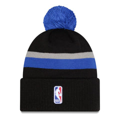 Dallas Mavericks 2025/26 City Edition Cuffed Knit Hat with Pom for sale Black/Blue | New Era online