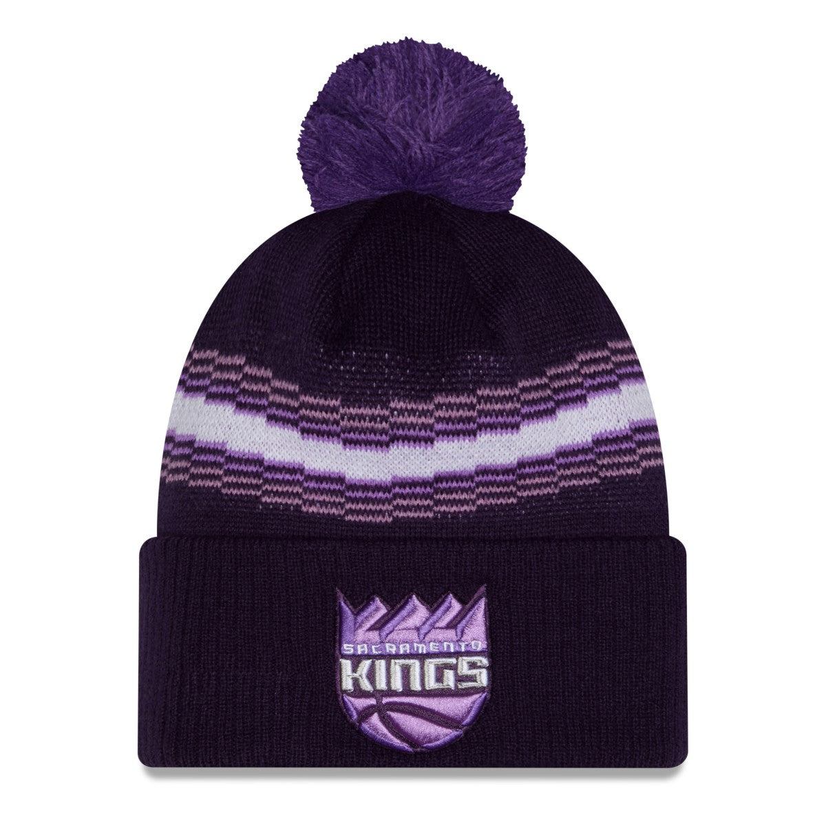 Sacramento Kings 2025/26 City Edition Cuffed Knit Hat with Pom Purple | New Era discount