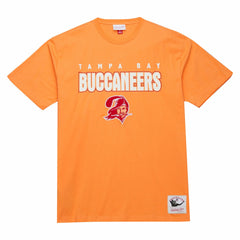 Mitchell & Ness Tampa Bay Buccaneers Throw It Back Premium Vintage Logo T-Shirt Orange