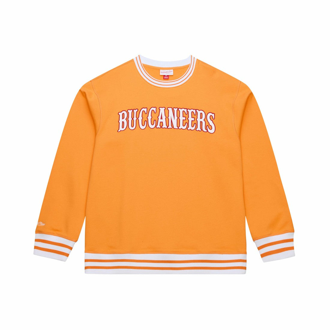 Mitchell & Ness Tampa Bay Buccaneers 50th Season Coaches Sweatshirt – Orange