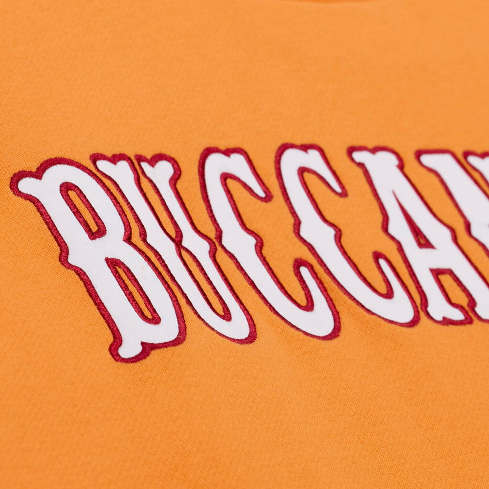 Mitchell & Ness Tampa Bay Buccaneers 50th Season Coaches Sweatshirt – Orange