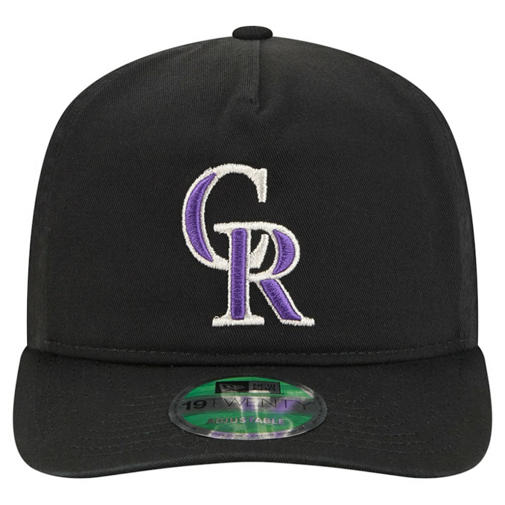 Colorado Rockies New Era Team 19TWENTY Adjustable Hat - Black - New Era Discount