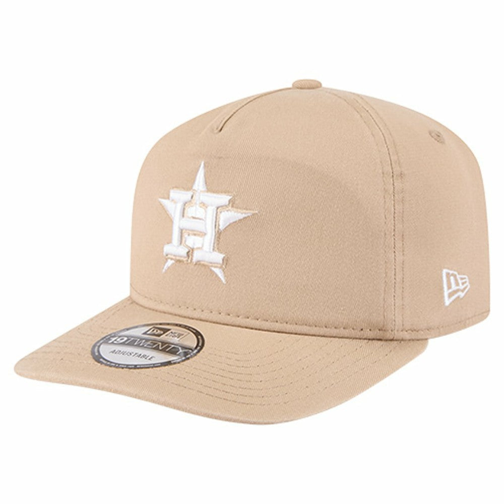 Houston Astros New Era Cam 19TWENTY Adjustable Hat - Light Beige - New Era Lifestyle