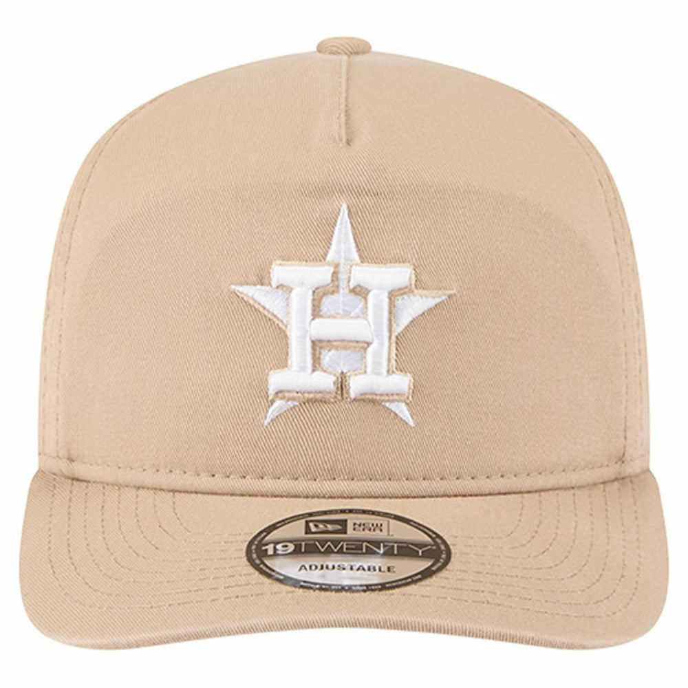 Houston Astros New Era Cam 19TWENTY Adjustable Hat - Light Beige - New Era Lifestyle