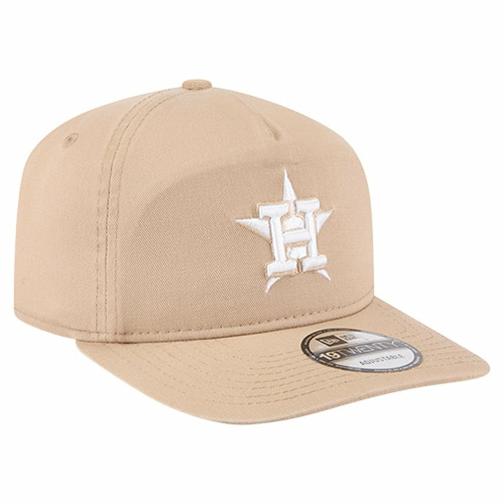 Houston Astros New Era Cam 19TWENTY Adjustable Hat - Light Beige - New Era Lifestyle