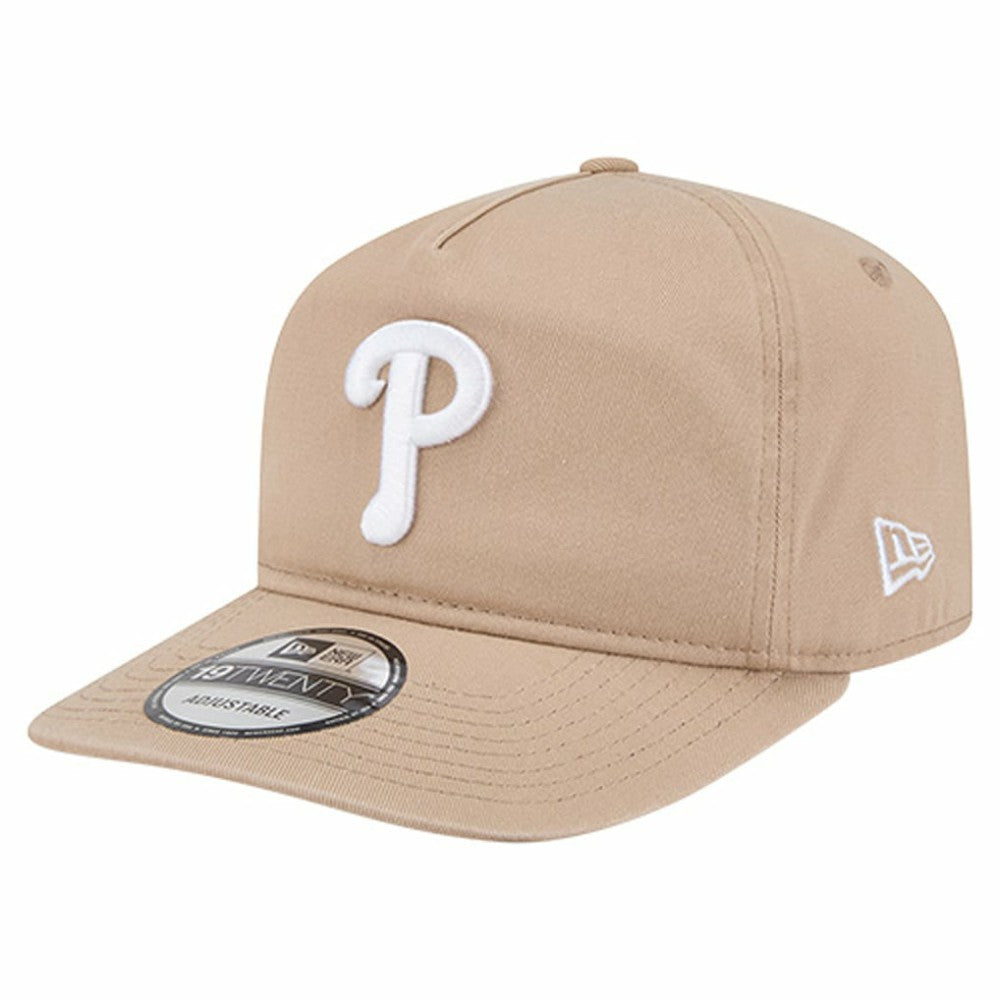 Philadelphia Phillies New Era Cam 19TWENTY Adjustable Hat - Light Beige - New Era Sale