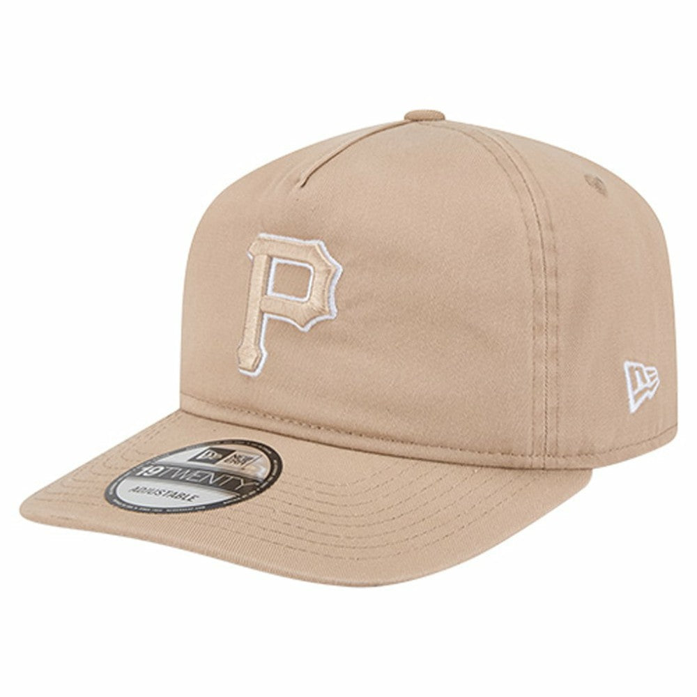 Pittsburgh Pirates New Era Cam 19TWENTY Adjustable Hat - Light Beige - New Era Discount