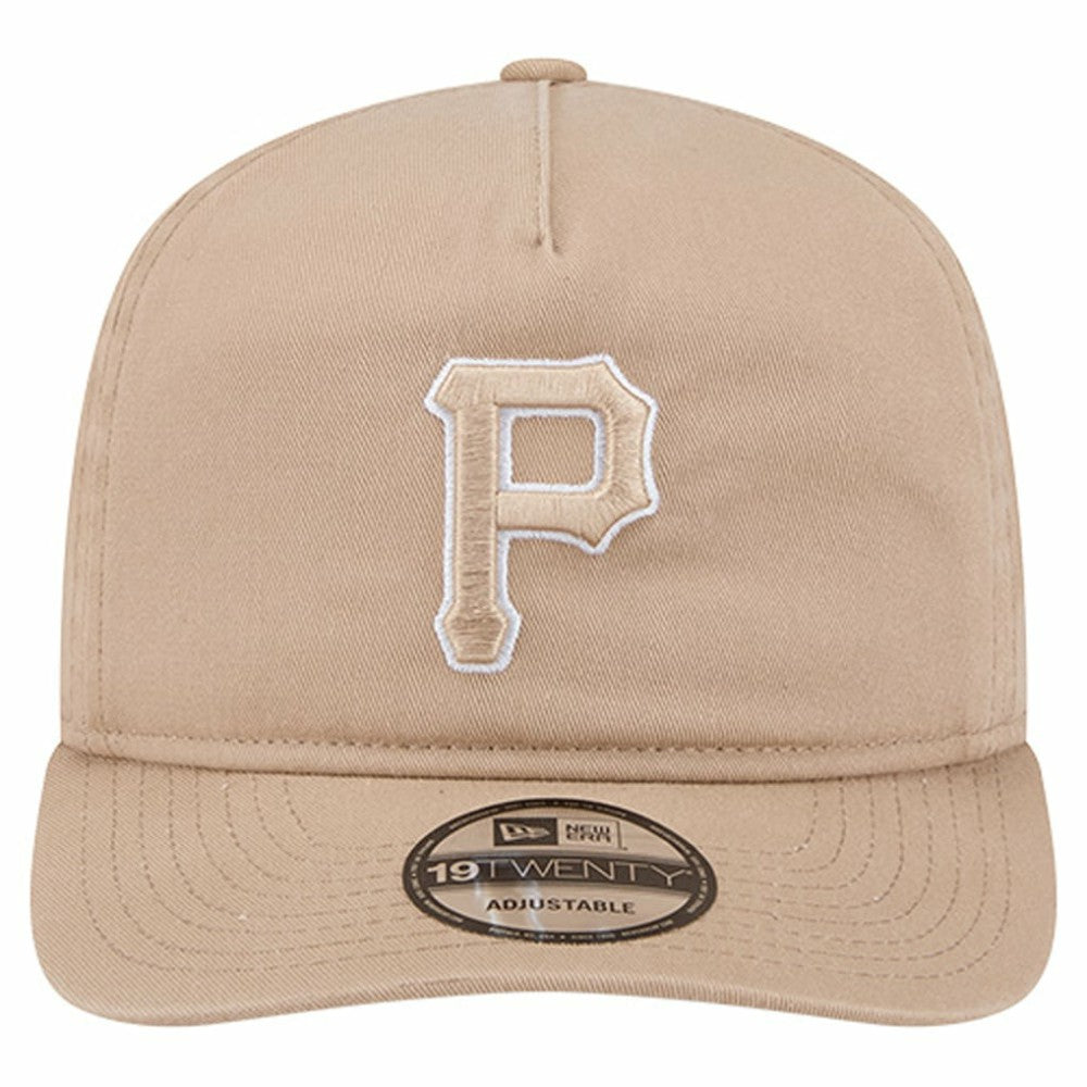 Pittsburgh Pirates New Era Cam 19TWENTY Adjustable Hat - Light Beige - New Era Discount