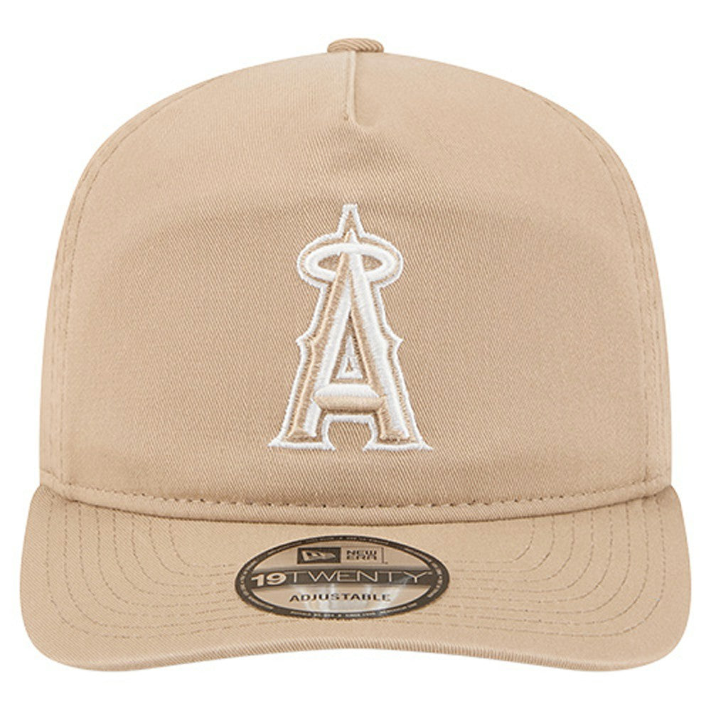 Los Angeles Angels New Era Cam 19TWENTY Adjustable Hat - Light Beige - New Era Discount