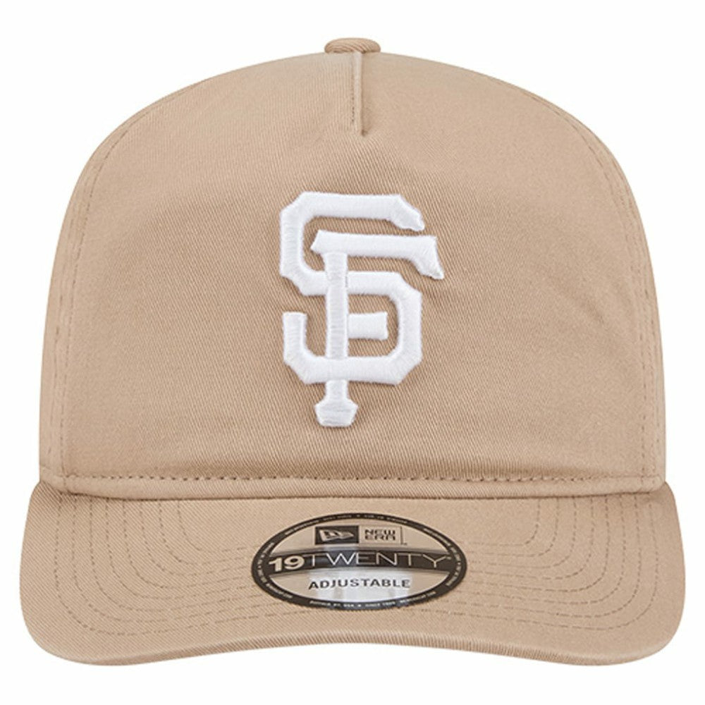 San Francisco Giants New Era Cam 19TWENTY Adjustable Hat - Light Beige - New Era Sale