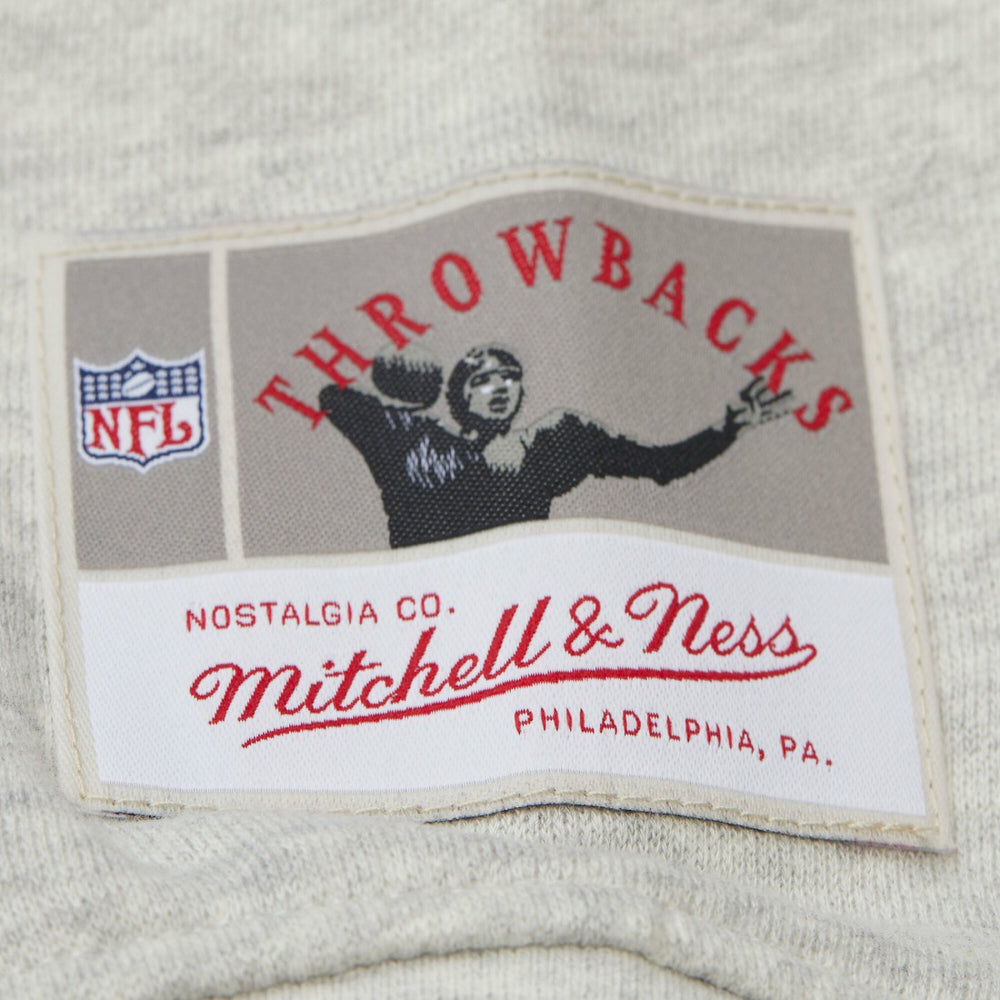 Mitchell & Ness Tampa Bay Buccaneers Women's Cropped V-Neck Sweatshirt Gray