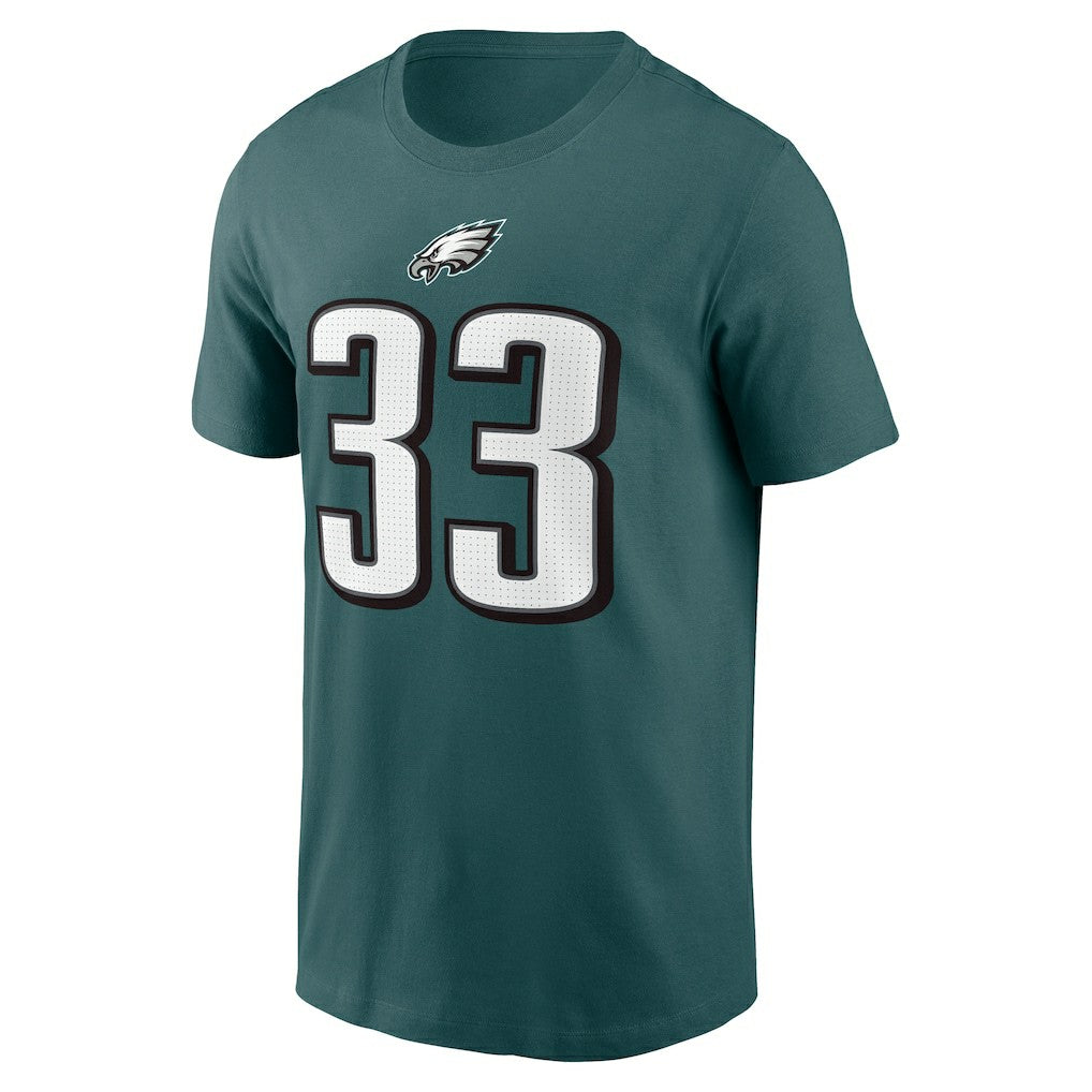 Nike Cooper DeJean Philadelphia Eagles Player Name & Number T-Shirt Midnight Green
