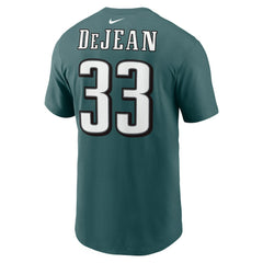 Nike Cooper DeJean Philadelphia Eagles Player Name & Number T-Shirt Midnight Green