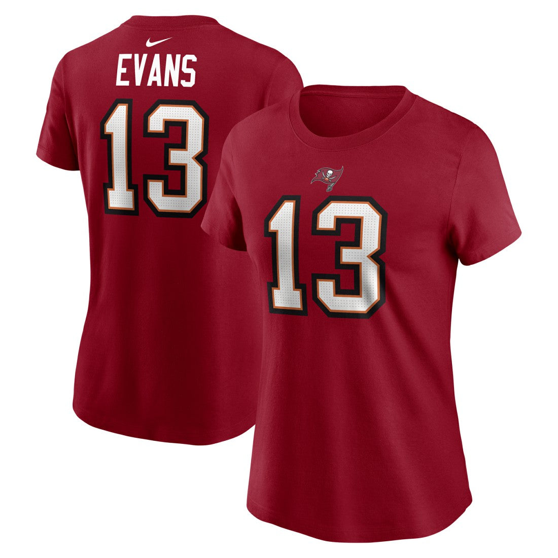 Nike Mike Evans Tampa Bay Buccaneers Women's Player Name & Number T-Shirt Red
