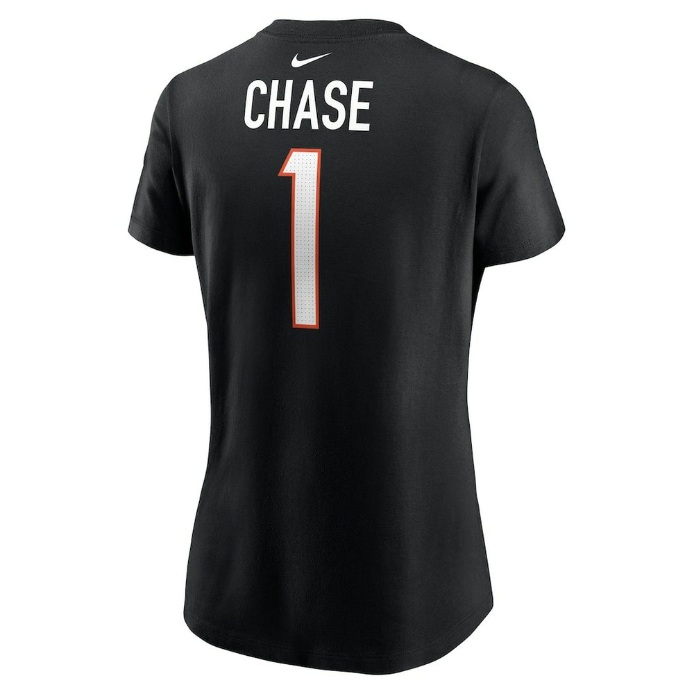 Nike Ja'Marr Chase Cincinnati Bengals Women's Player Name & Number T-Shirt Black