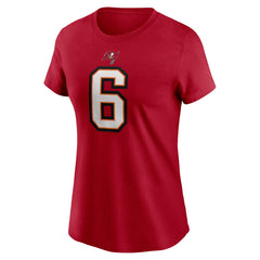 Nike Baker Mayfield Tampa Bay Buccaneers Women's Player Name & Number T-Shirt Red