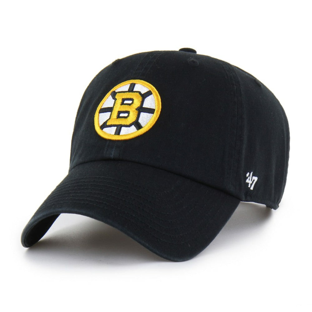 Boston Bruins '47 Core Logo Clean Up Adjustable Hat - Black - NHL 202909094