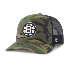 Boston Bruins '47 Trucker Snapback Hat - Camo - NHL 202909137