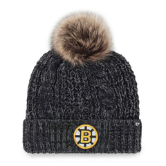 Boston Bruins '47 Women's Meeko Cuffed Knit Hat - Black - NHL 202909141