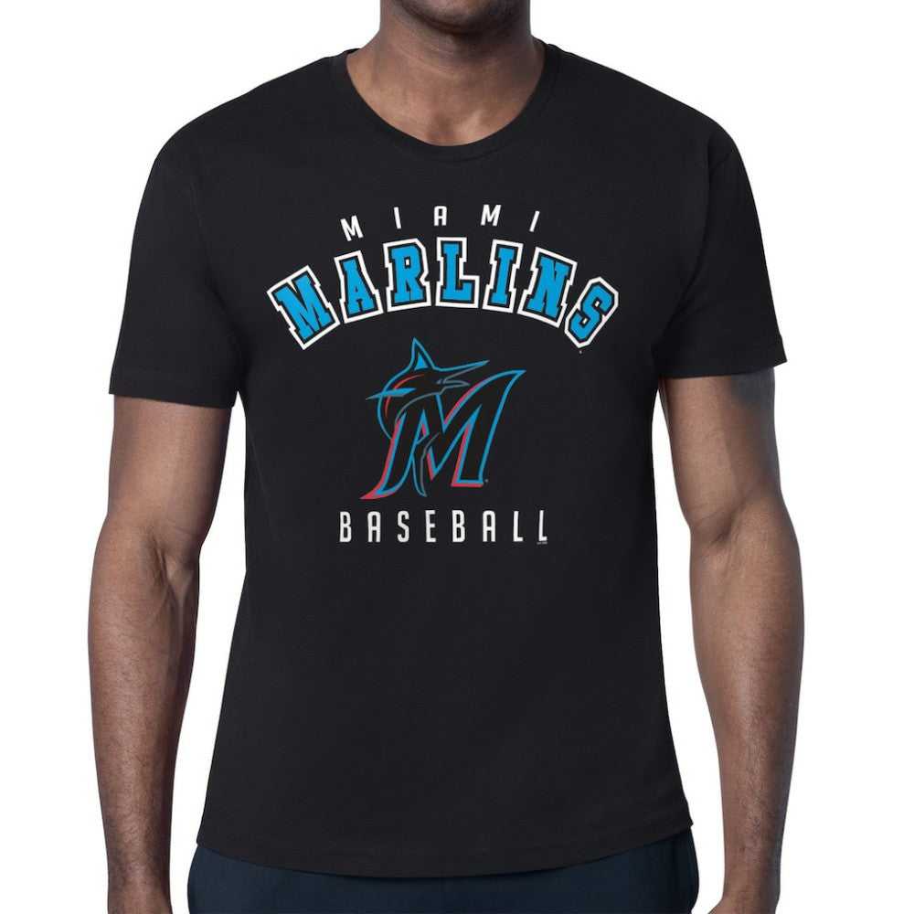 Miami Marlins Starter Team Logo T-Shirt - Black - MLB Lifestyle