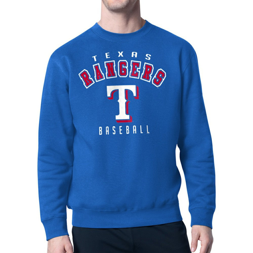 Texas Rangers Starter Team Logo Fleece Pullover Sweatshirt - Royal - MLB Online