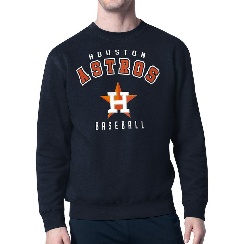 Houston Astros Starter Team Logo Fleece Pullover Sweatshirt - Navy - MLB on Sale
