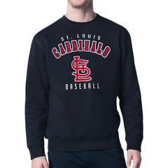 St. Louis Cardinals Starter Team Logo Fleece Pullover Sweatshirt - Navy - MLB Online