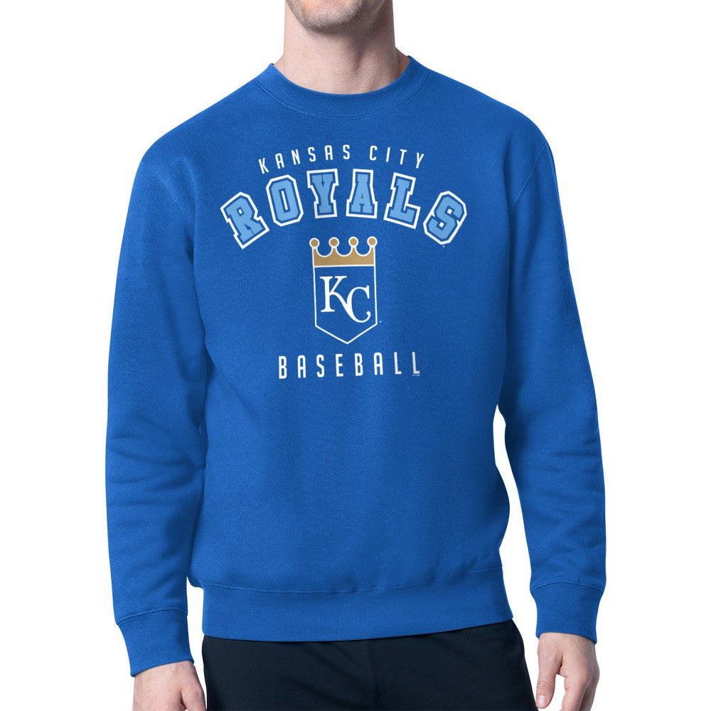 Kansas City Royals Starter Team Logo Fleece Pullover Sweatshirt - Royal - MLB Online