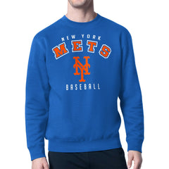 New York Mets Starter Team Logo Fleece Pullover Sweatshirt - Royal - MLB Lifestyle