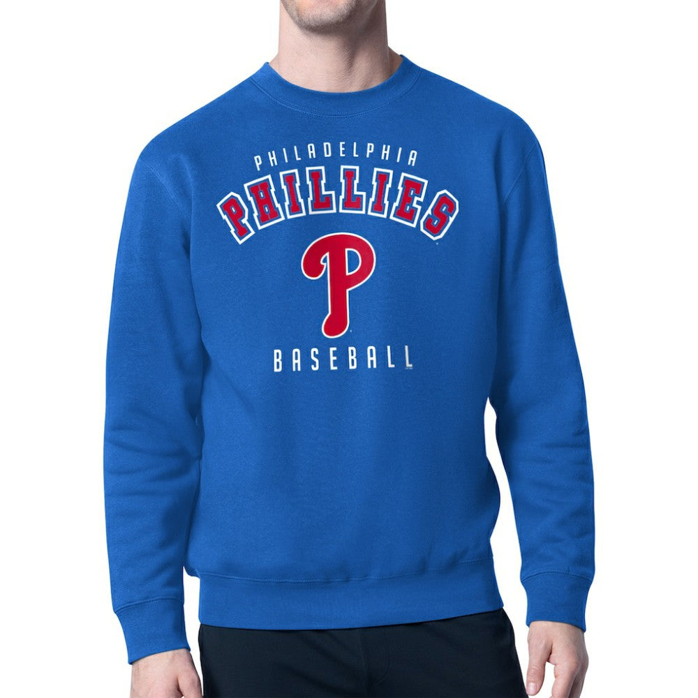 Philadelphia Phillies Starter Team Logo Fleece Pullover Sweatshirt - Royal - MLB Sale