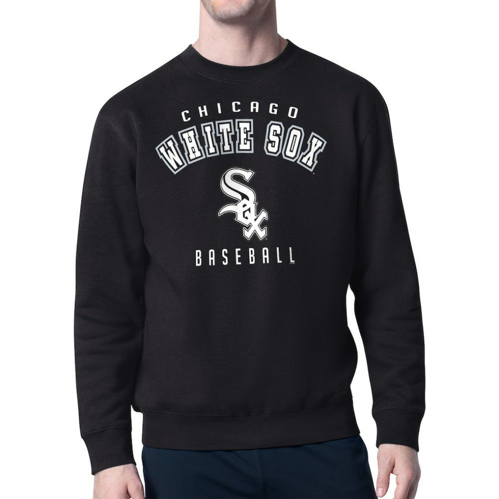 Chicago White Sox Starter Team Logo Fleece Pullover Sweatshirt - Black - MLB on Sale