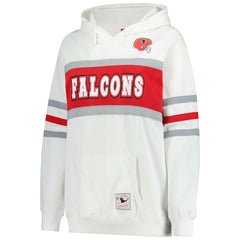 Mitchell & Ness Atlanta Falcons Women's Plus Size Head Coach Throwback Pullover Hoodie White