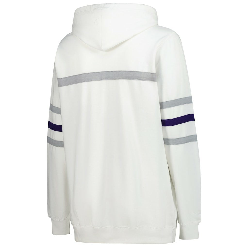 Mitchell & Ness Baltimore Ravens Women's Plus Size Head Coach Throwback Pullover Hoodie White