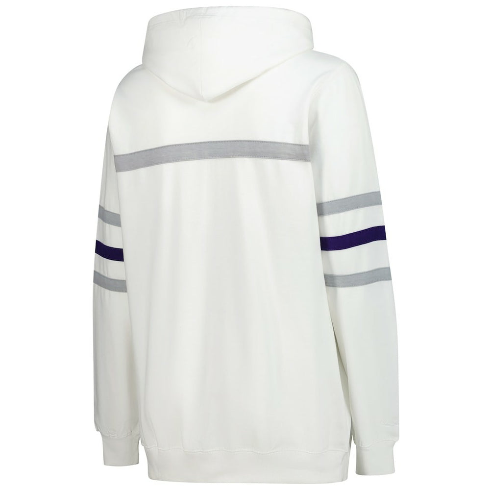 Mitchell & Ness Baltimore Ravens Women's Plus Size Head Coach Throwback Pullover Hoodie White