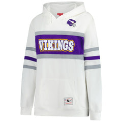 Mitchell & Ness Minnesota Vikings Women's Plus Size Head Coach Throwback Pullover Hoodie White