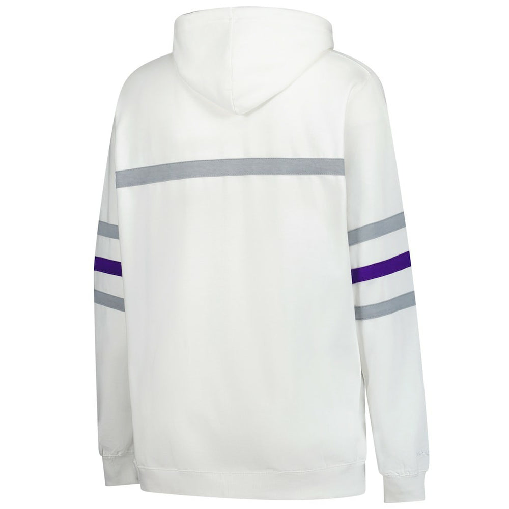Mitchell & Ness Minnesota Vikings Women's Plus Size Head Coach Throwback Pullover Hoodie White