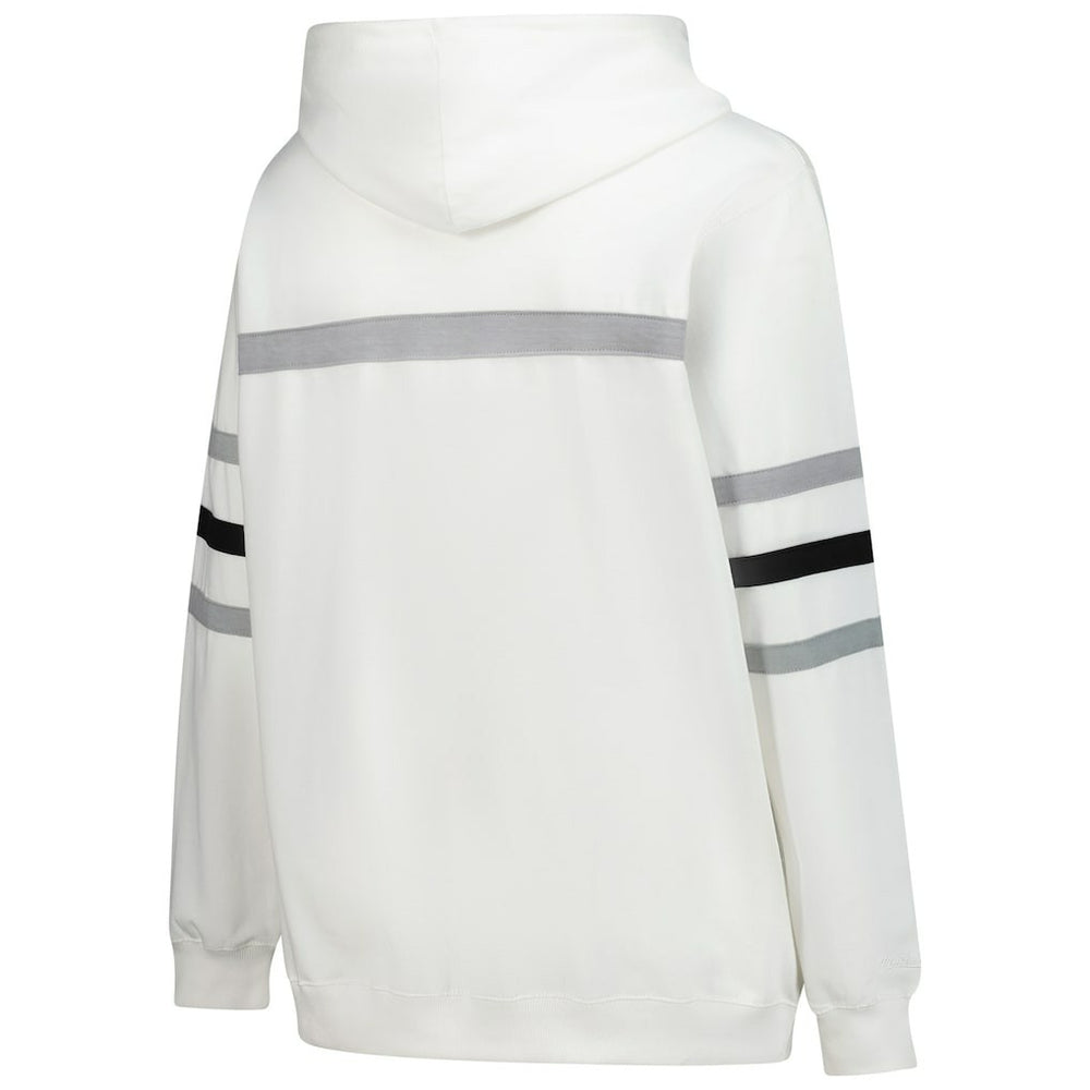 Mitchell & Ness Pittsburgh Steelers Women's Plus Size Head Coach Throwback Pullover Hoodie White