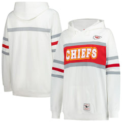 Mitchell & Ness Kansas City Chiefs Women's Plus Size Head Coach Throwback Pullover Hoodie White