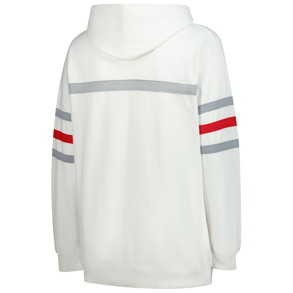 Mitchell & Ness San Francisco 49ers Women's Plus Size Head Coach Throwback Pullover Hoodie White