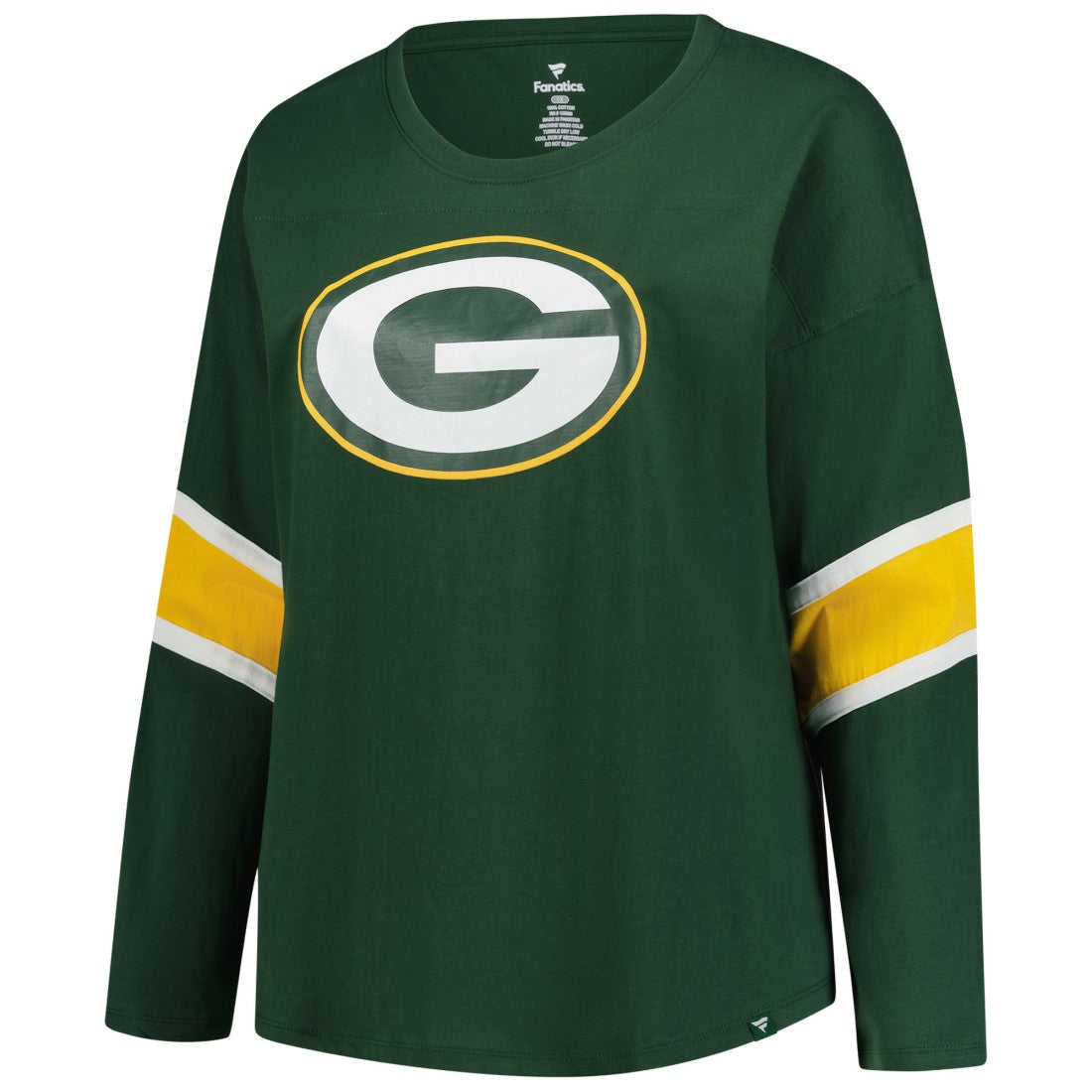 Fanatics Green Bay Packers Women's Plus Size Redzone 3/4-Sleeve Scoop Neck T-Shirt Green