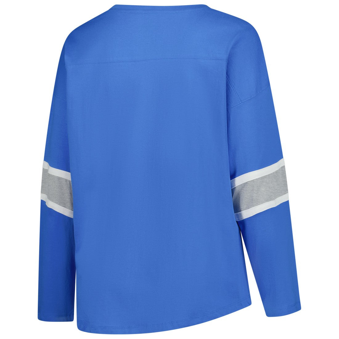 Fanatics Detroit Lions Women's Plus Size Redzone 3/4-Sleeve Scoop Neck T-Shirt Blue