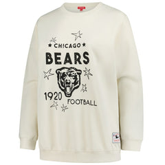 Mitchell & Ness Chicago Bears Women's Plus Size Shooting Star Sweatshirt Cream