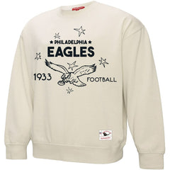 Mitchell & Ness Philadelphia Eagles Women's Plus Size Shooting Star Sweatshirt Cream