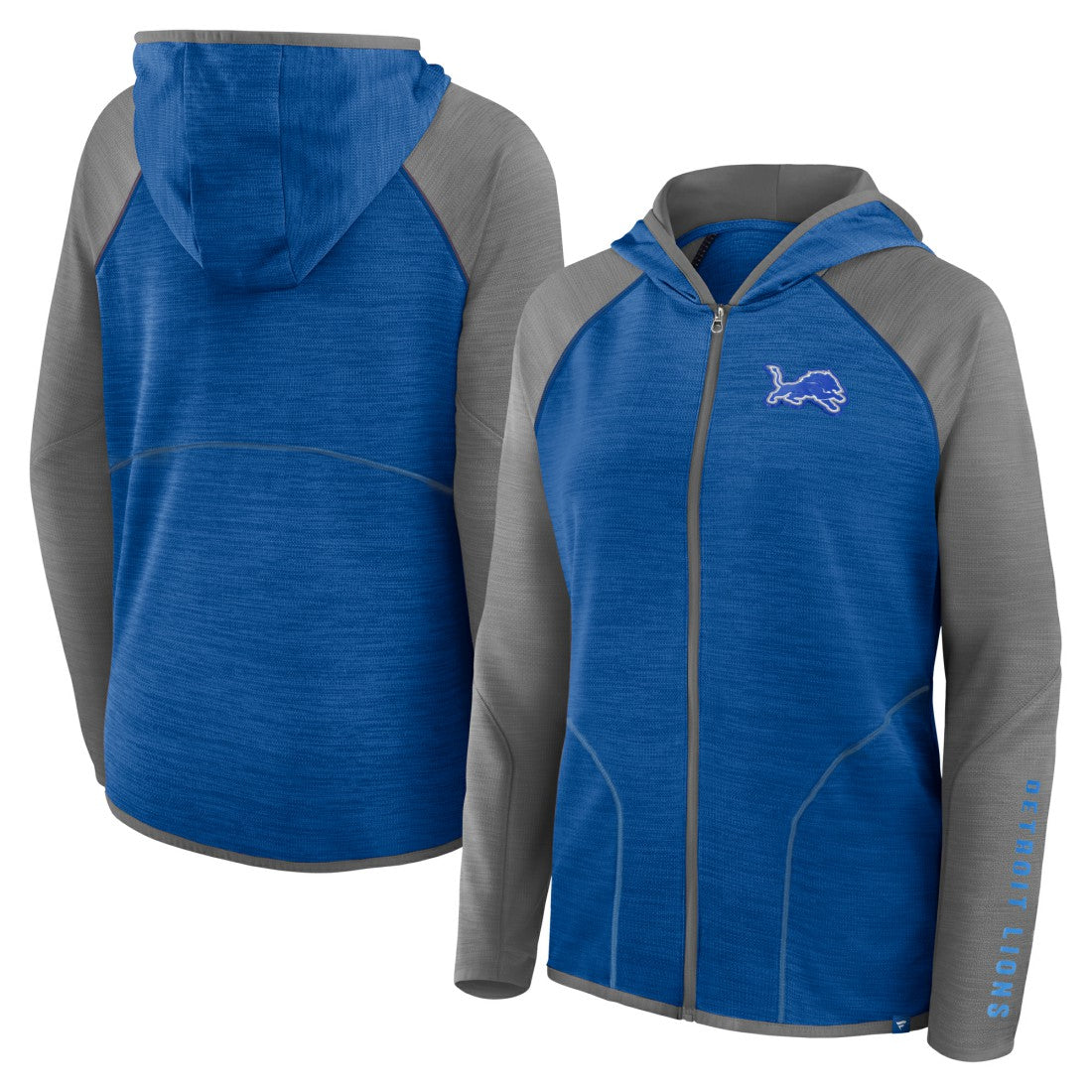 Fanatics Detroit Lions Women's Plus Size End Around Pass Full-Zip Hoodie Blue